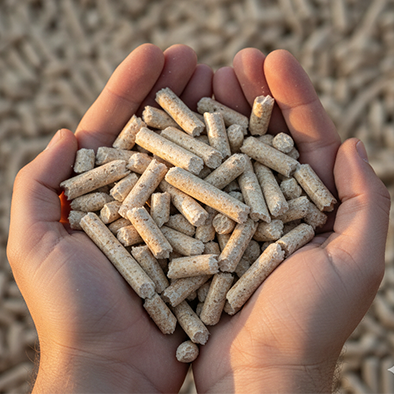 High quality biomass wood pellet renewable energy product from Indonesia